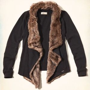 Fur cardigan